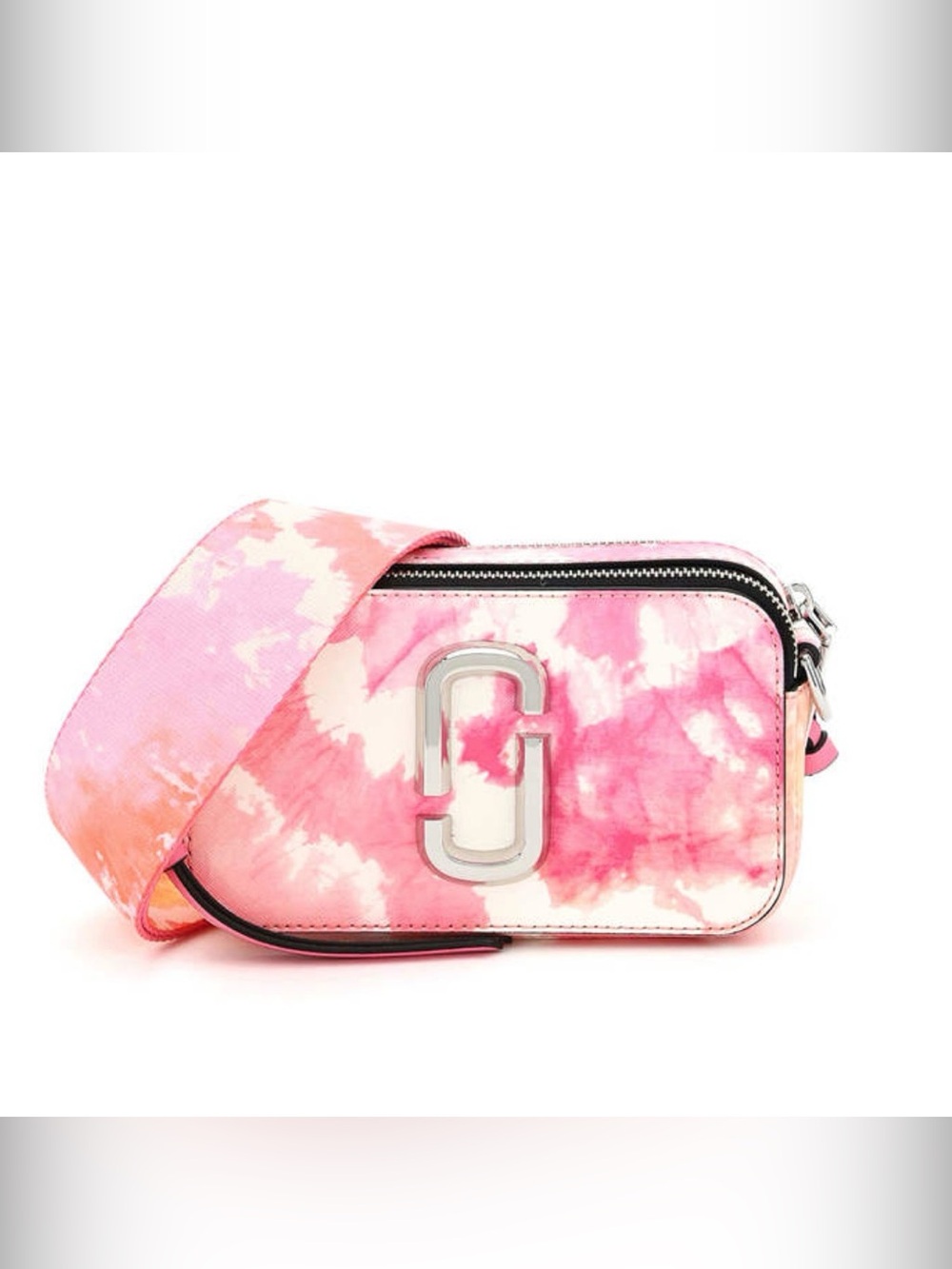 Marc Jacobs Pink & Coral Tie-Dye Snapshot Camera Bag